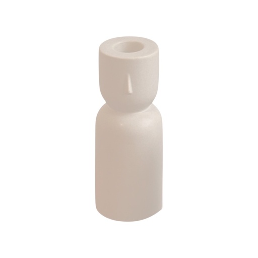 [532395] DL23564-2 CANDELABRO CERAMICA TONO ARENA 5.9X15.2CM