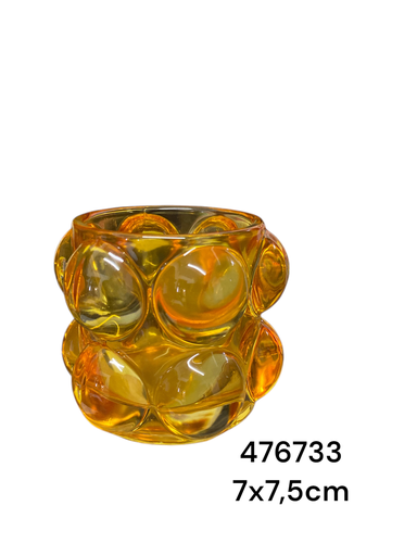 [476733] LH030-2BR CANDELABRO VIDRIO 7X7.5CM