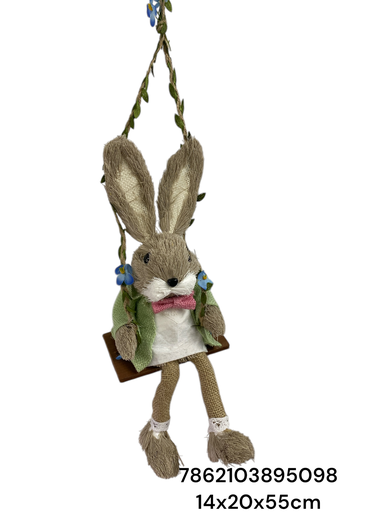 [7862103895098] 24MDS80 CONEJO COLGANTE 14X20X55CM