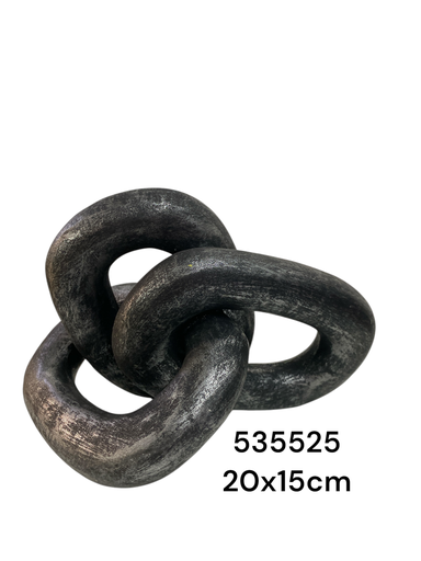 [535525] E03-210852 ADORNO CADENA RESINA 20X15CM