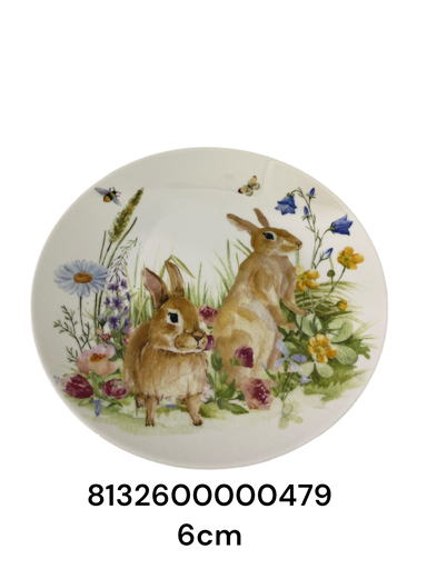 [8132600000479] IC1292-11 PLATO CERAMICA PASCUA 6CM