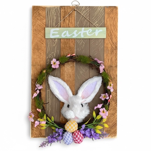 [7862103895234] LETRERO CONEJO PASCUA 20X30CM