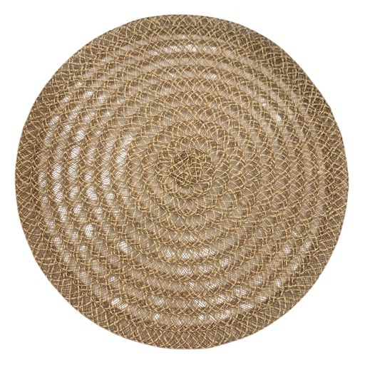 [2201443831185] INDIVIDUAL YUTE ESPIRAL CAFÉ CLARO 39CM IC831-18