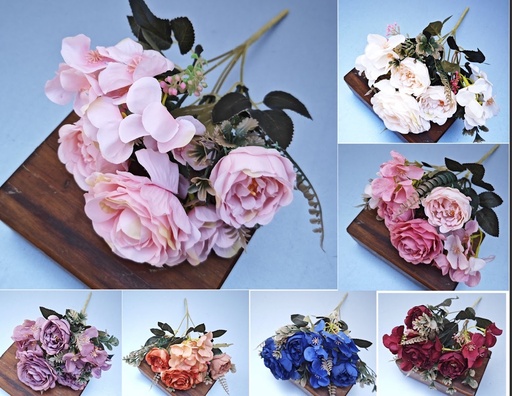 [JH5221] PEONIAS CON HORTENSIAS 40CM