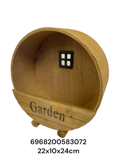 [6968200583072] IC583-7 MACETA MADERA CIRCULO GARDEN