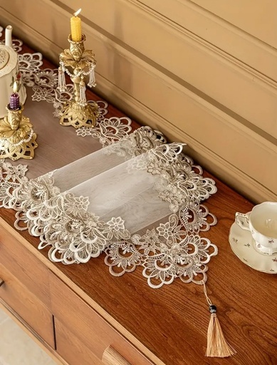 [T317539] CAMINO DE MESA ORGANZA 40X180CM