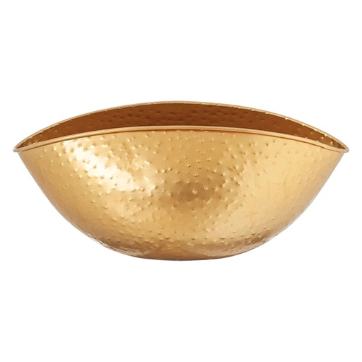 [2023126407520] MACETA METALICA DORADA 20X6CM