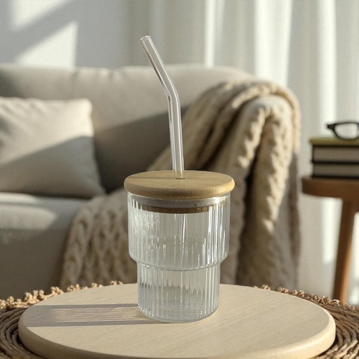 [6952100217755] VASO DE CRISTAL HERMETICO C/SORBETE 10.5*8CM