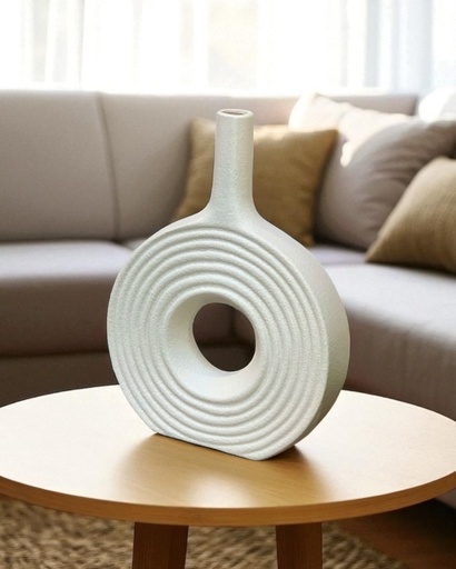 [7502024001047] FLORERO CERAMICA BLANCO REF:SAN4779 (26*19CM)