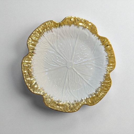 [25019-70] PLATO PORCELANA FLOR 3.5*27CM