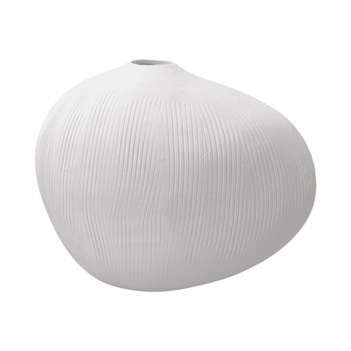 [15557] FLORERO JAPANDI T/PIEDRA BLANCO DE CERAMICA 17X10X14CM