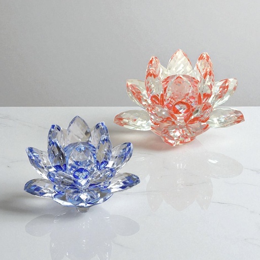 [10079-7] FLOR DE LOTO DE CRISTAL 9.5*4.5CM