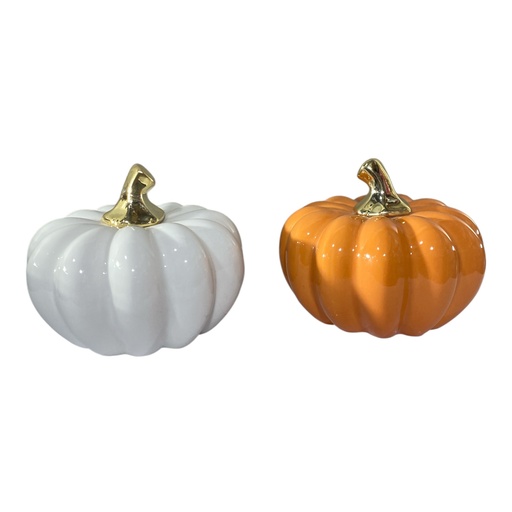 [202504020251255] CALABAZA DE PORCELANA DOS COLORES,       10X11 CM