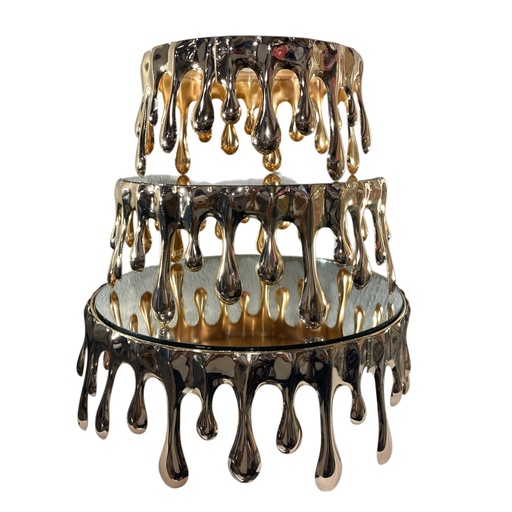 [SAN4702] PORTA TORTA METALICO SETX3 30X11CM, 25X11CM, 20X11CM