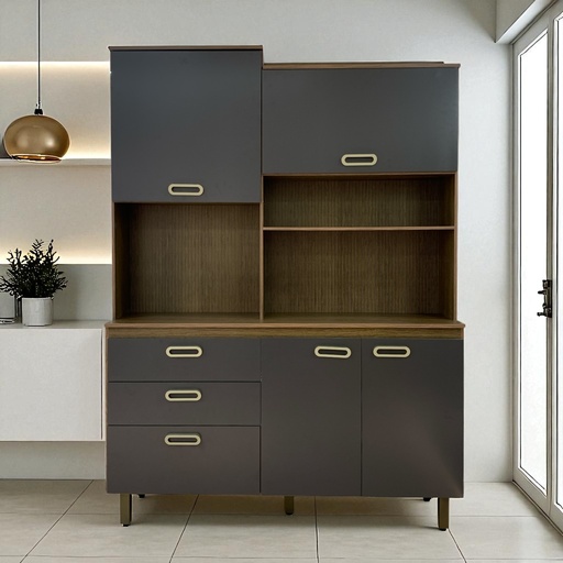 [518124] KIT DE COCINA 4P GRAFITE 141X194X37CM