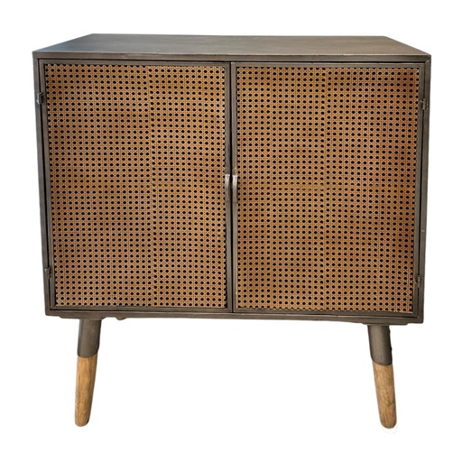 [8679818734265] MUEBLE DE ALMACENAMIENTO NEGRO 80X87X36CM