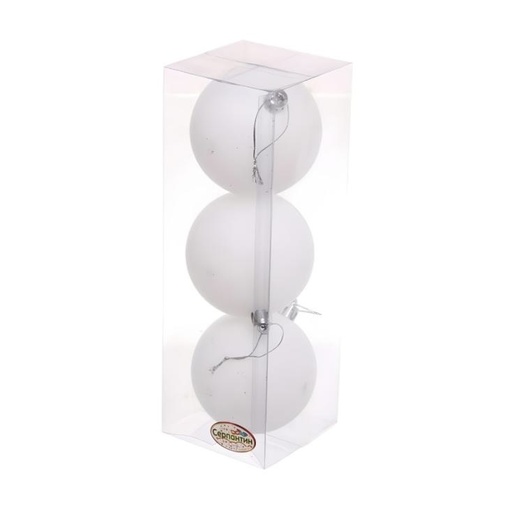 [5116826485] ESFERA NAVIDAD 12CM BLANCA NIEVE SETX3 
