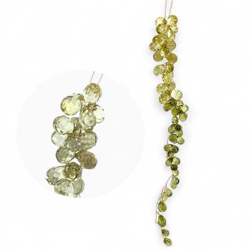 [815329] COLGANTE DE CRISTAL VERDE REF:ES27027 32CM