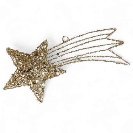 [465820] ESTRELLA FUGAZ DECOR DORADA REF:ES27280 50X25CM