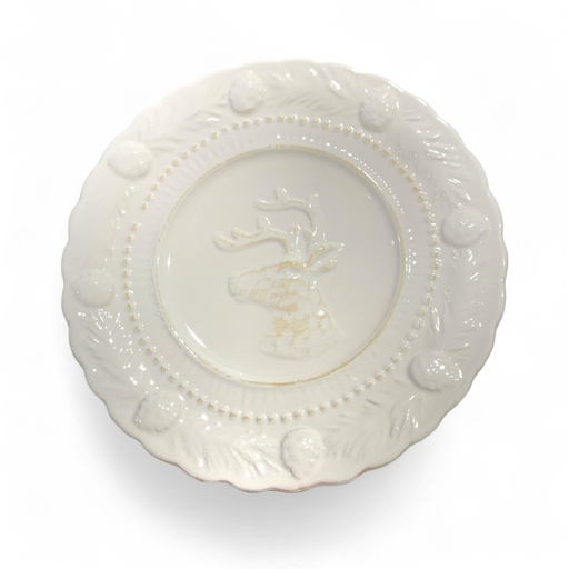 [393101] PLATO RENO BLANCO REF:LP86578 (18X18*2.5CM)