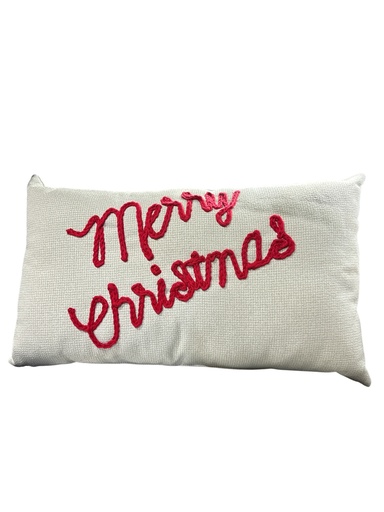 [354138] COJIN NAVIDEÑO MERRY CHRISTMAS ARENA 30X50CM(820466)