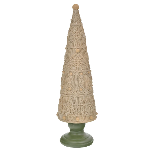 [4894616181385] ARBOL BEIGE DE RESINA REF:TGHC0002 38X11CM