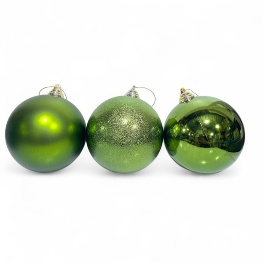 [6584599266763] ESFERA NAVIDAD 12CM VERDE ES26676