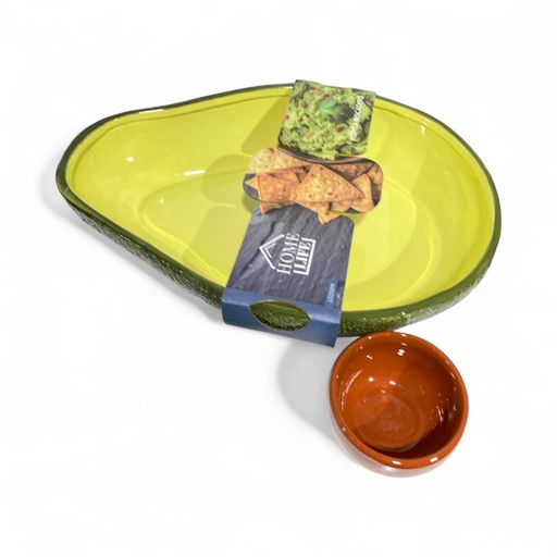 [4894616180609] PORTA BOCADITO AGUACATE, DOLOMITA, 2PZ. REF:LD25019. 35X25X7CM