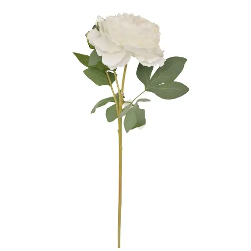 [4894616174332] FLOR ARTIFICIAL ROSA BLANCA REF:CH19140470. 58CM