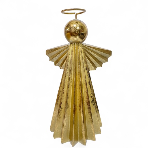 [6584599268798] ANGEL DORADO, RESINA, NAV. REF:ES26879.  18X26CM