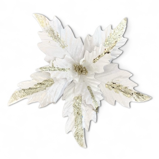 [7502024003454] FLOR NAVIDEÑA BLANCA, REF:HM0431  33X28CM