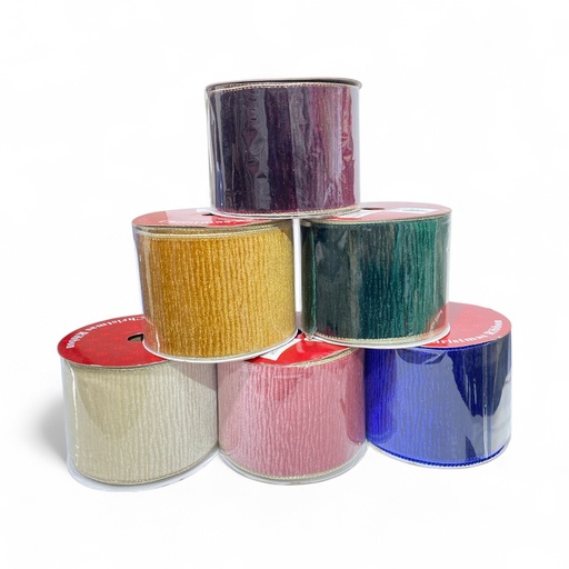 [6584599266060] CINTA NAVIDEÑA 10YD 9CM  REF:ES26606