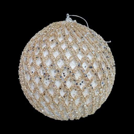 [6584599268521] ESFERA NAVIDAD CHAMPAGNE REF:ES26852 Ø15CM
