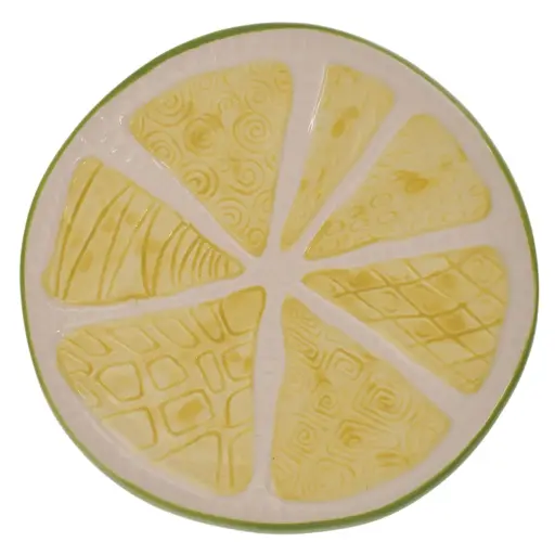 [4894616179115] PLATO TENDIDO LIMON, DOLOMITA, REF: NH21A2304G  Ø13CM