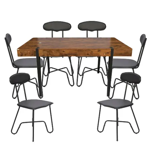 [379610] JUEGO DE COMEDOR REF:LY-N0980 (1MESA+6SILLAS)