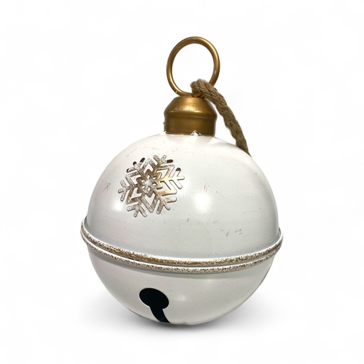 [6584599270784] CASCABEL NAVIDEÑO VINTAGE BLANCO REF:ES27078 16X23CM