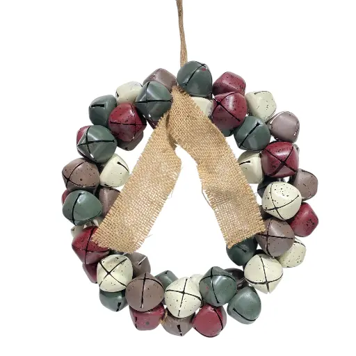 [8679811642321] CORONA NAVIDEÑA CASCABELES Ø37CM