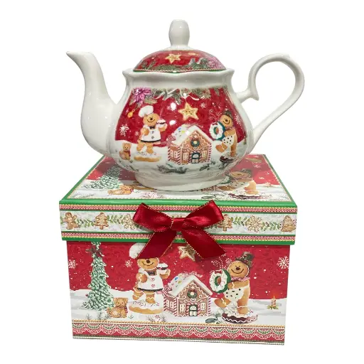 [8679813521419] JARRA JENGIBRE NAVIDEÑA PORCELANA 20X16X14CM 1LITRO