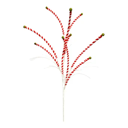 [8679811655420] RAMA CARAMELO ROJO/BLANCO 85CM