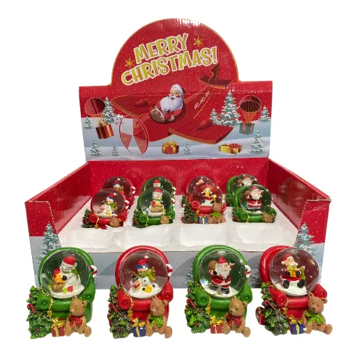 [8679811641270] ESFERA DE AGUA SILLON SANTA - H. NIEVE 6X5X7CM C/U