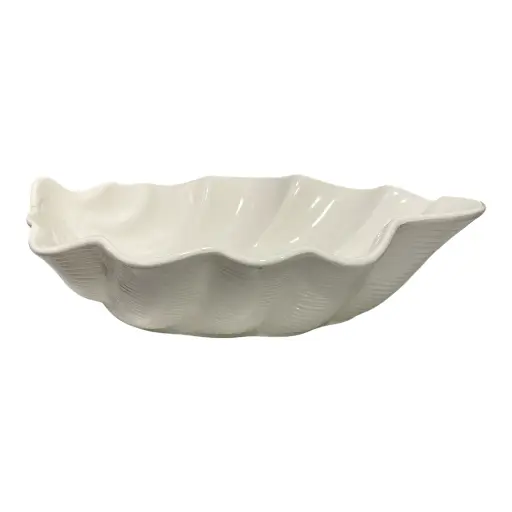 [2405301281529] CENTRO DE MESA PORCELANA BLANCO 41X34X10CM