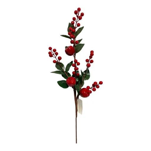 [5116826939] RAMA NAVIDEÑA FRUTOS ROJOS CON MAZANAS 60CM