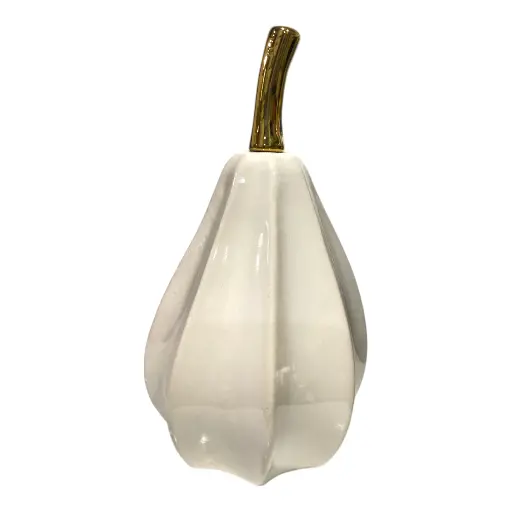 [2025-2100] PERA DE PORCELANA BLANCA 11X11X20CM