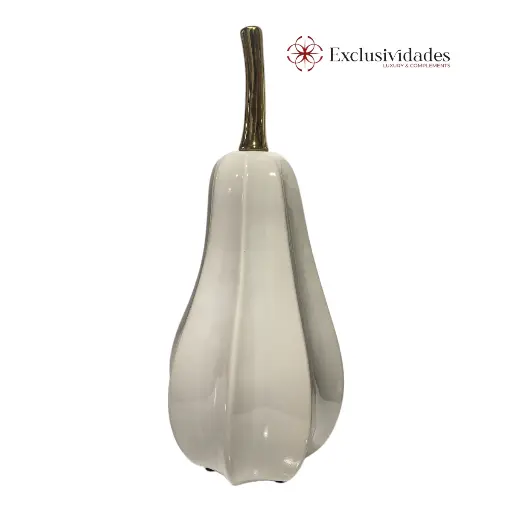 [2025-2102] PERA DE PORCELANA BLANCA 14X14X32CM