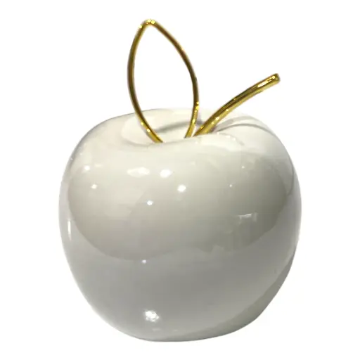 [CS23131] MANZANA DECOR DE PORCELANA 8X8X9CM