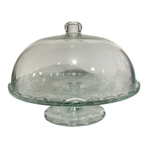 [18753] PORTA TORTA DE VIDRIO 30X26CM