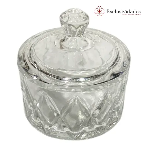 [23615] COFRE DE VIDRIO CAJA REGALO 6.5X7CM 