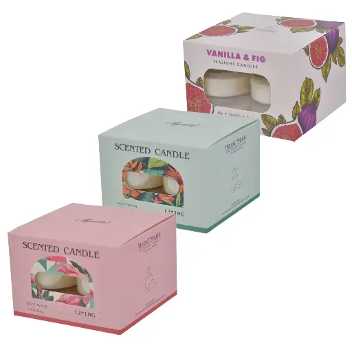 [408283] VELA DECORATIVA X12PZ CON AROMAS REF:ES28019 4X2CM