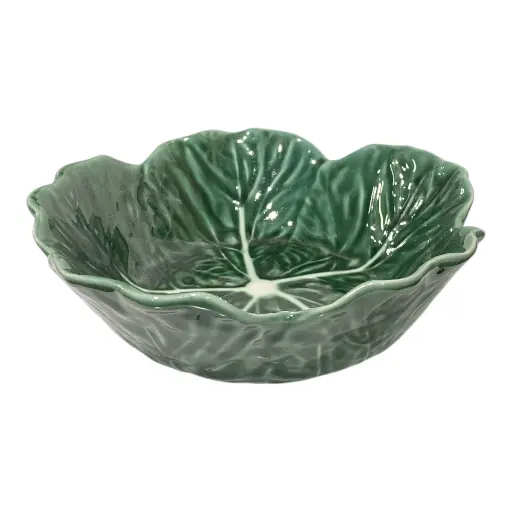 [452496] PLATO DE PORCELANA LECHUGA REF:SAN5601 22X22X7CM