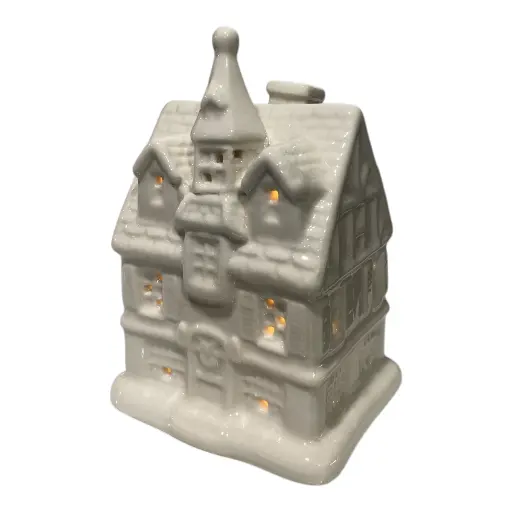 [942213] CASA DE PORCELANA CON LUZ LED REF:LP007 9X8X13CM